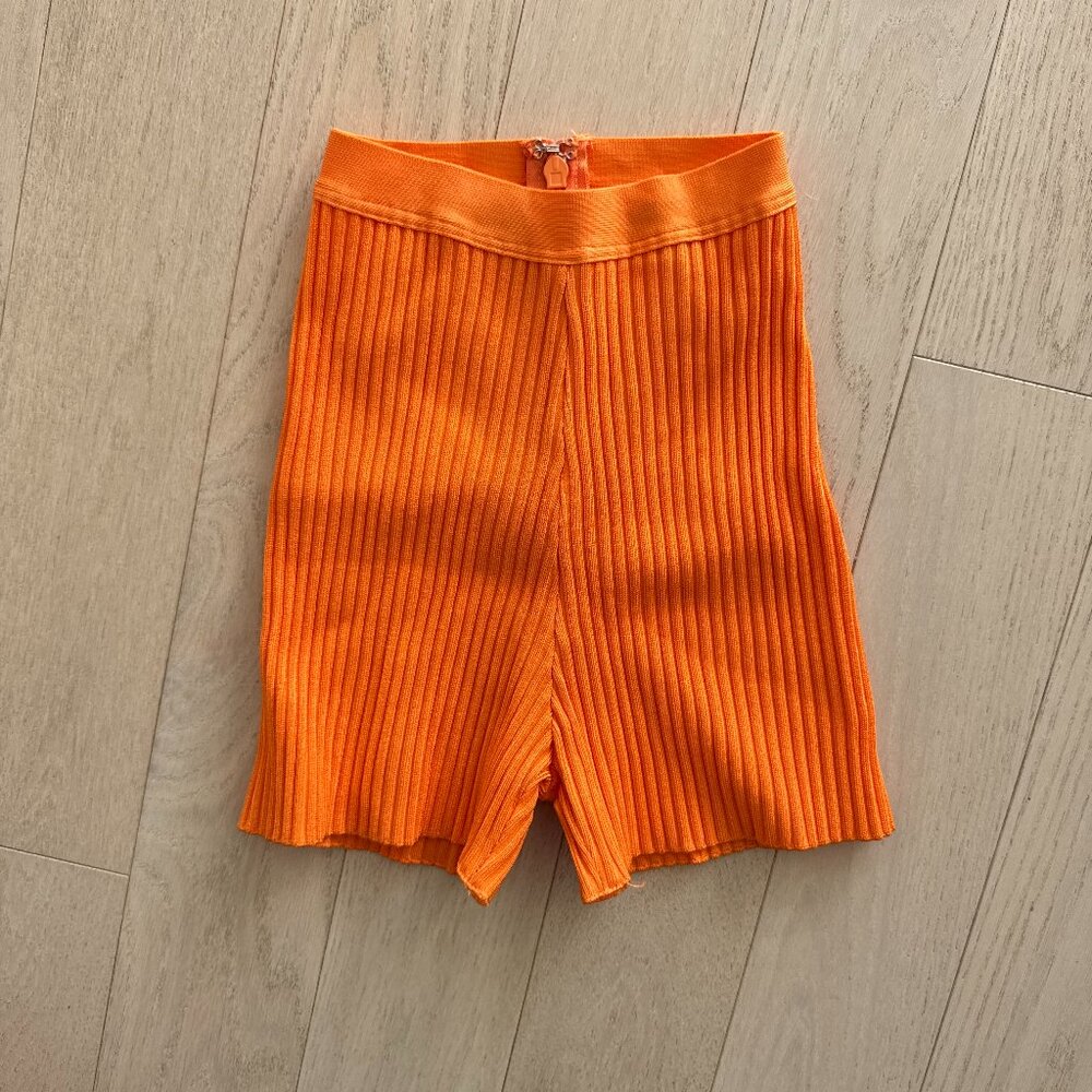 HOUSE OF CB | Orange Knit Shorts